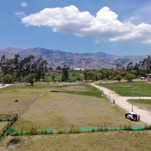 Vista aérea del condominio Valle Valera en Baños del Inca, Cajamarca